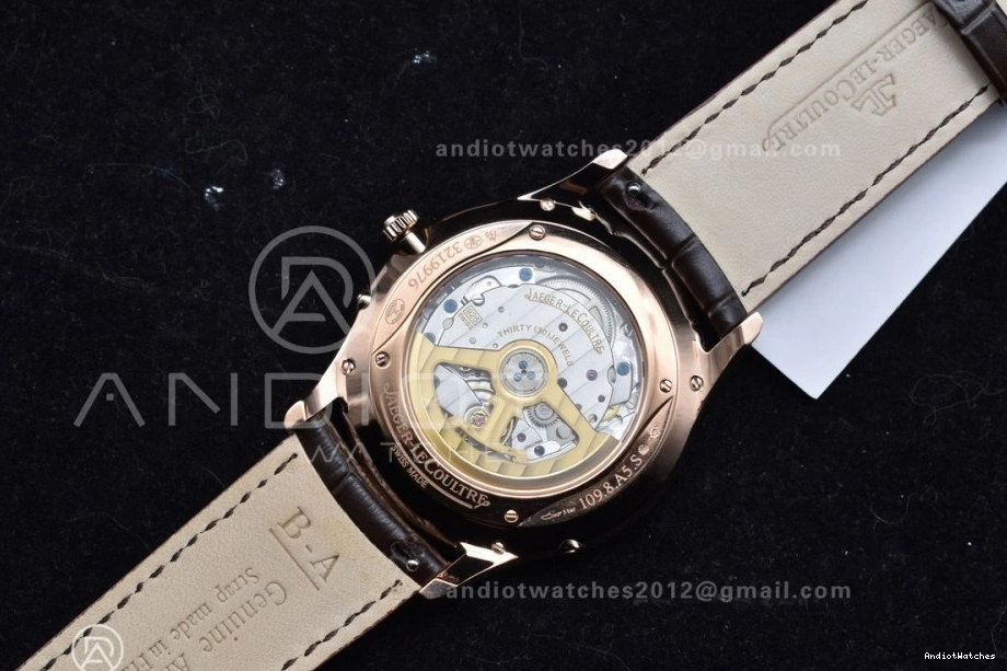 1:1 FreshLook Brown RG SA925 Super 908 Strap Thin Ultra on Edition APSF Clone Moon White Leather Best Dial Master 0131
